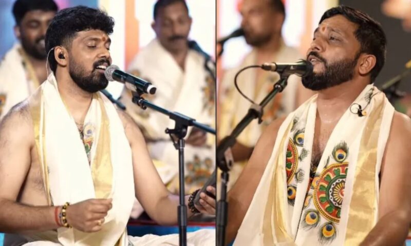 ക്രിസ്തീയ ഗാനം പാടിയതിൽ തെറ്റില്ലെന്ന് ക്ഷേത്ര കമ്മിറ്റി; നന്ദഗോവിന്ദം ഭജൻസിന് പിന്തുണ