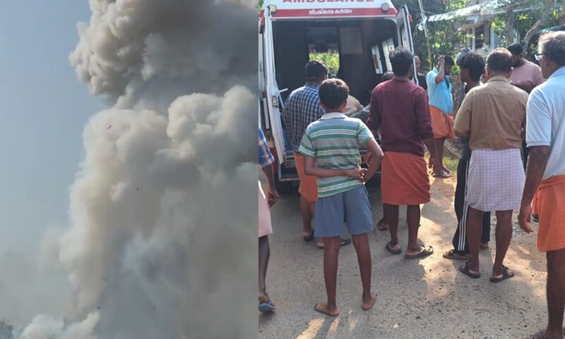 തൃശൂരിൽ വെടിക്കെട്ട് പുരയിൽ സ്ഫോടനം; 8 പേർ മരിച്ചു, 40 പേർക്ക് പരിക്ക്