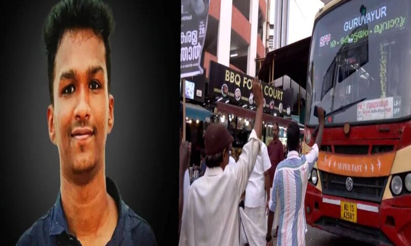 നിധിൻ്റെ മരണം; ദലിത് സംഘടനകളുടെ ഹർത്താൽ ആരംഭിച്ചു, തിരു. ബസ് തടഞ്ഞു