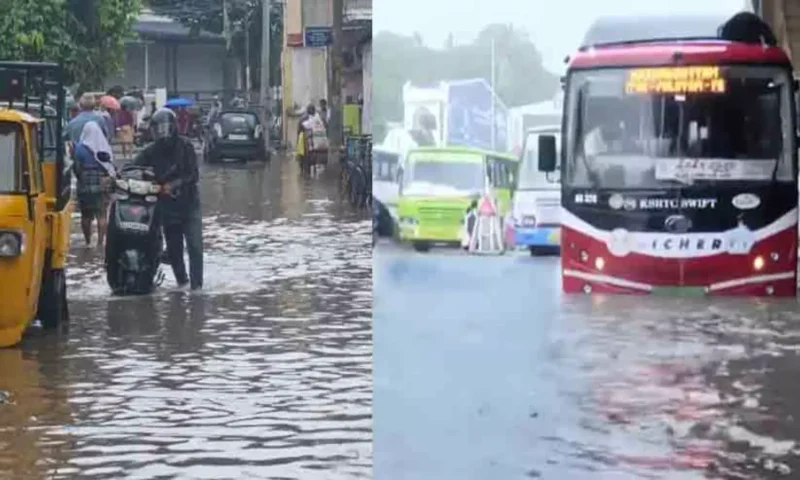 ഒരു മണിക്കൂർ നീണ്ട മഴയിൽ തിരുവനന്തപുരം നഗരമധ്യം വെള്ളത്തിനടിയിൽ; തീവ്രമഴയ്ക്ക് സാധ്യത