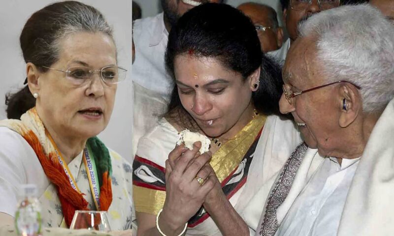 കെ കരുണാകരനും സോണിയ ഗാന്ധിയും തമ്മിൽ അകന്നത് പത്മജയുടെ സീറ്റിനെച്ചൊല്ലിയെന്ന് കെ വി തോമസ്; വെളിപ്പെടുത്തൽ ‘കുമ്പളങ്ങിയിൽ നിന്ന് ചെങ്കോട്ടയിലേക്ക്’ എന്ന പുസ്തകത്തിൽ