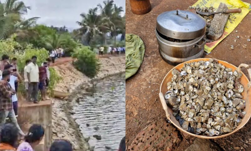 കർണാടകയിൽ നദിയിൽ കക്ക വാരുന്നതിനിടെ ഒരു കുടുംബത്തിലെ 8 പേർ മുങ്ങിമരിച്ചു; 3 പേരെ കാണാതായി