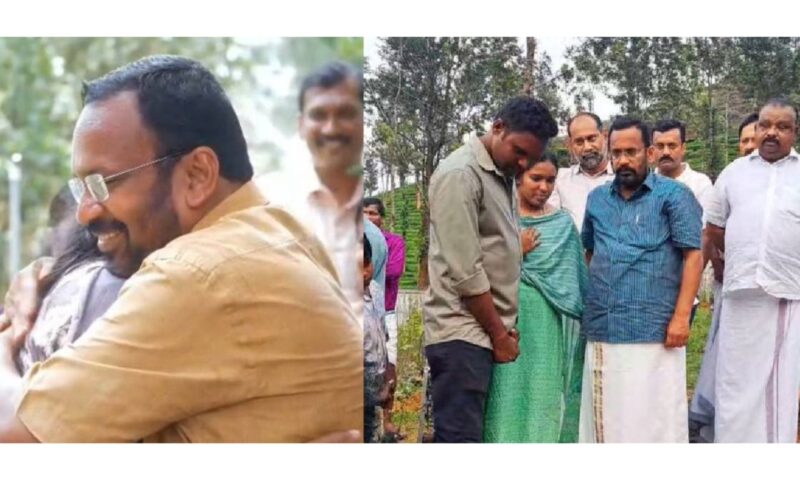 വാക്ക് പാലിച്ച് കെ. രാജൻ; സയനയുടെ മക്കള്‍ അന്ത്യവിശ്രമം കൊള്ളുന്ന പുത്തുമലയില്‍ എത്തി