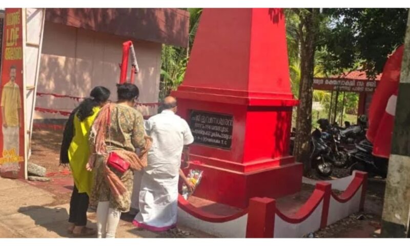 ഭുവനേശ്വരൻ രക്തസാക്ഷി മണ്ഡപത്തിലെ സുധാകരന്റെ സന്ദർശനം; നാണംകെട്ട നടപടിയെന്ന് സിപിഎം