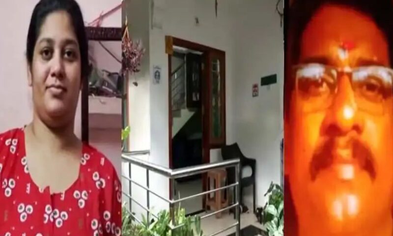 തിരുവനന്തപുരത്ത് ഭാര്യയെ ഭർത്താവ് കഴുത്തറുത്ത് കൊലപ്പെടുത്തി; ക്രൂര കൊലപാതകം മക്കളുടെ മുന്നിൽ വെച്ച്