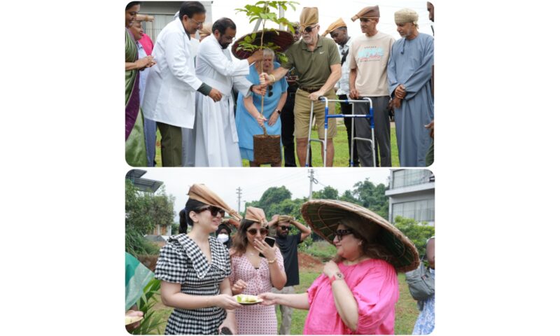 രാജഗിരി ആശുപത്രി കൃഷിത്തോട്ടത്തിൽ ആഗോള പരിസ്ഥിതി ദിനാചരണം; വിദേശികളുടെ മനംകവർന്ന് കപ്പയും ചമ്മന്തിയും