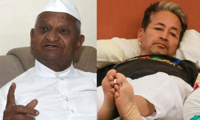 വാങ്ചുക്കിന്റെ പരിധികൾ പരീക്ഷിക്കരുത്; ചർച്ചയ്ക്ക് തയ്യാറാകണം: കേന്ദ്രത്തോട് അണ്ണാ ഹസാരെ