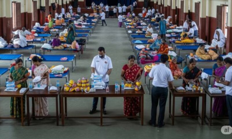 പത്തനംതിട്ടയിൽ വെള്ളപ്പൊക്കത്തെ തുടർന്ന് 1,660 പേർ ദുരിതാശ്വാസ ക്യാമ്പുകളിൽ; ആറന്മുള ക്യാമ്പിൽ ഭക്ഷണം കിട്ടിയില്ലെന്ന പരാതിക്ക് പിന്നാലെ ഇടപെടൽ