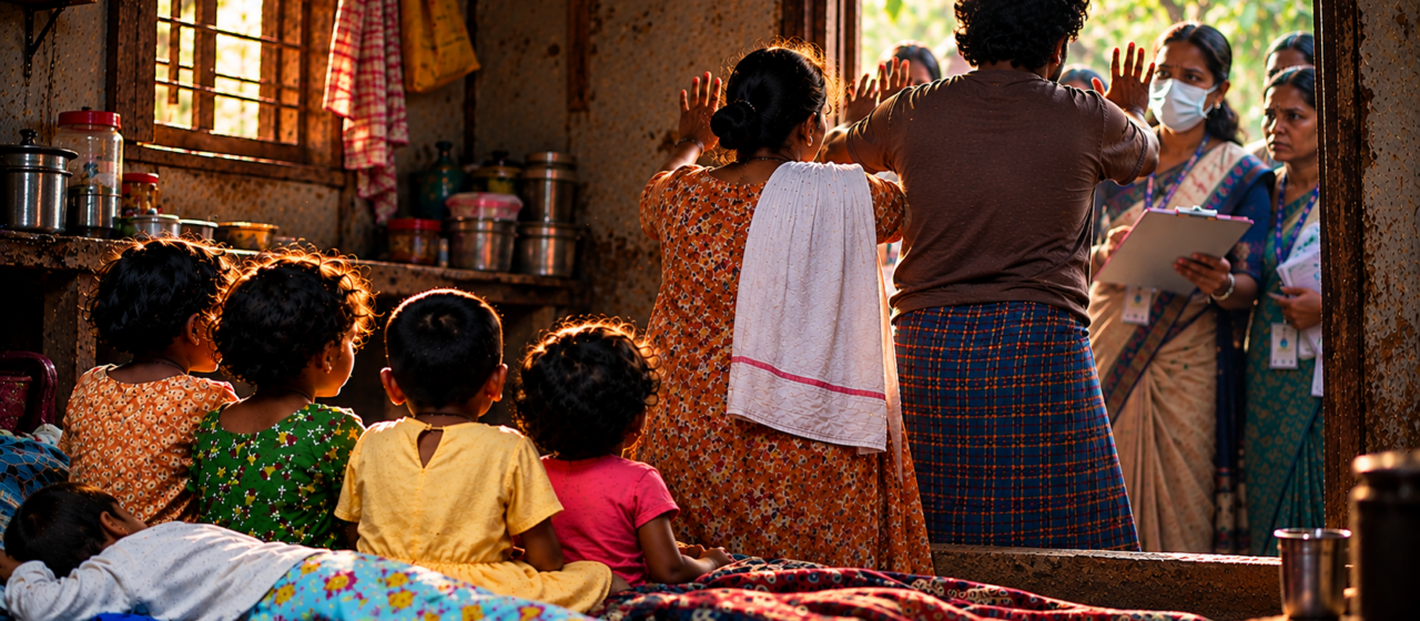 കുട്ടികൾ പട്ടിണിയാണെന്നറിഞ്ഞ് ഏറ്റെടുക്കാൻ എത്തിയ ഉദ്യോഗസ്ഥരെ തടഞ്ഞ് കാർത്തികപ്പള്ളിയിൽ മരിച്ച രണ്ടു വയസ്സുകാരന്റെ മാതാപിതാക്കൾ