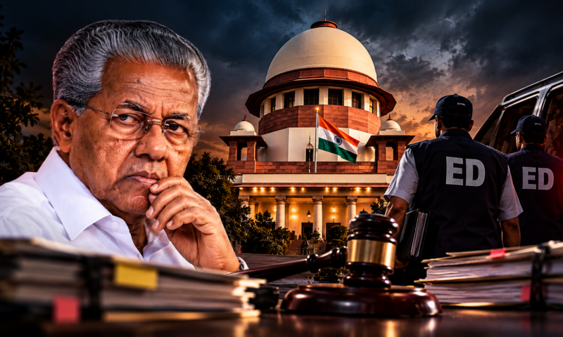 മുന്‍ മുഖ്യമന്ത്രി പിണറായി വിജയനെതിരായ വിജിലന്‍സ് അന്വേഷണം സുപ്രീംകോടതി തടഞ്ഞതോടെ കരുതലോടെ നീങ്ങാന്‍ ഇഡി